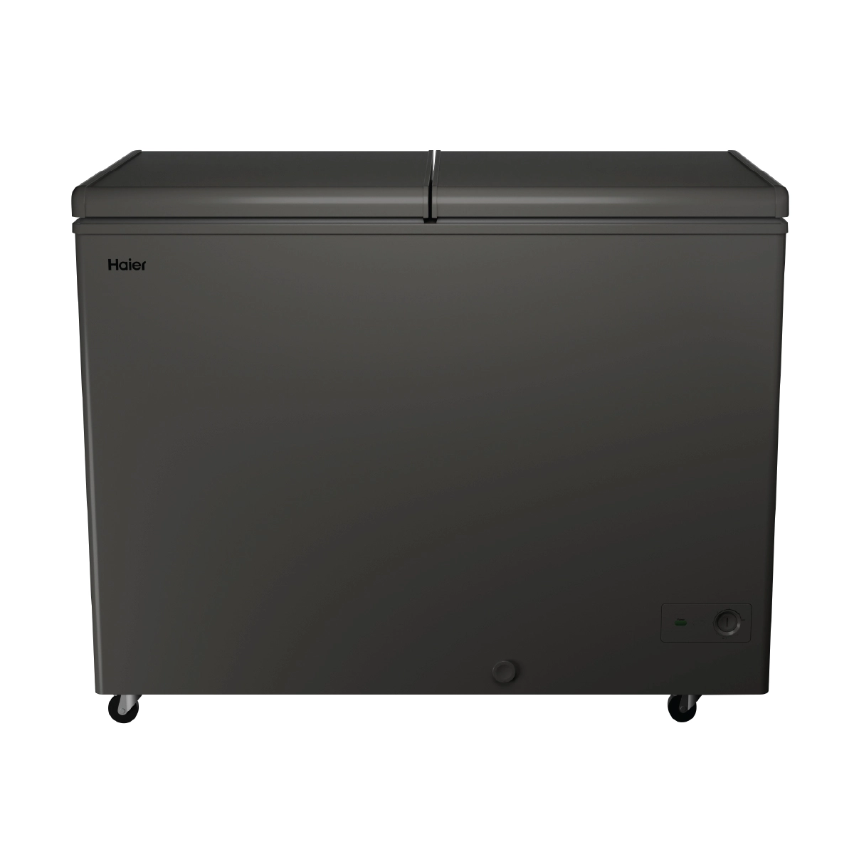 Haier 335 Ltr Double door- Embossed Titanium Grey colour Convertible Hard top Freezer